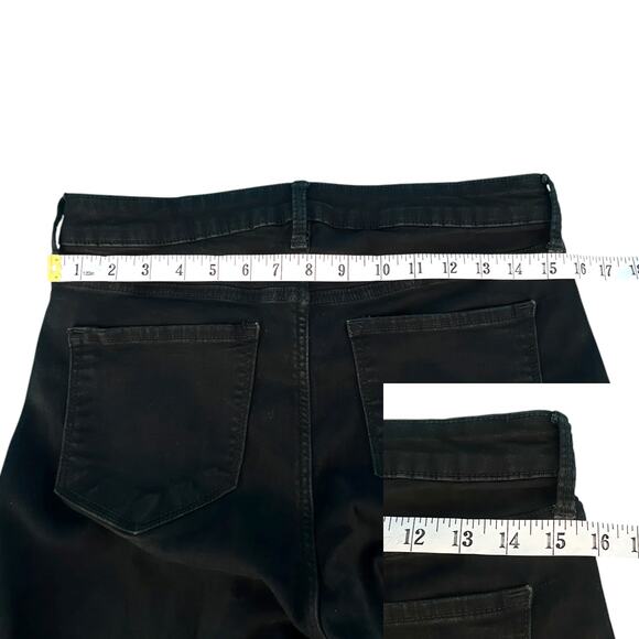 Old Navy RockStar Mid Rise Skinny Jeans Black Size 10 Long - Picture 10 of 13